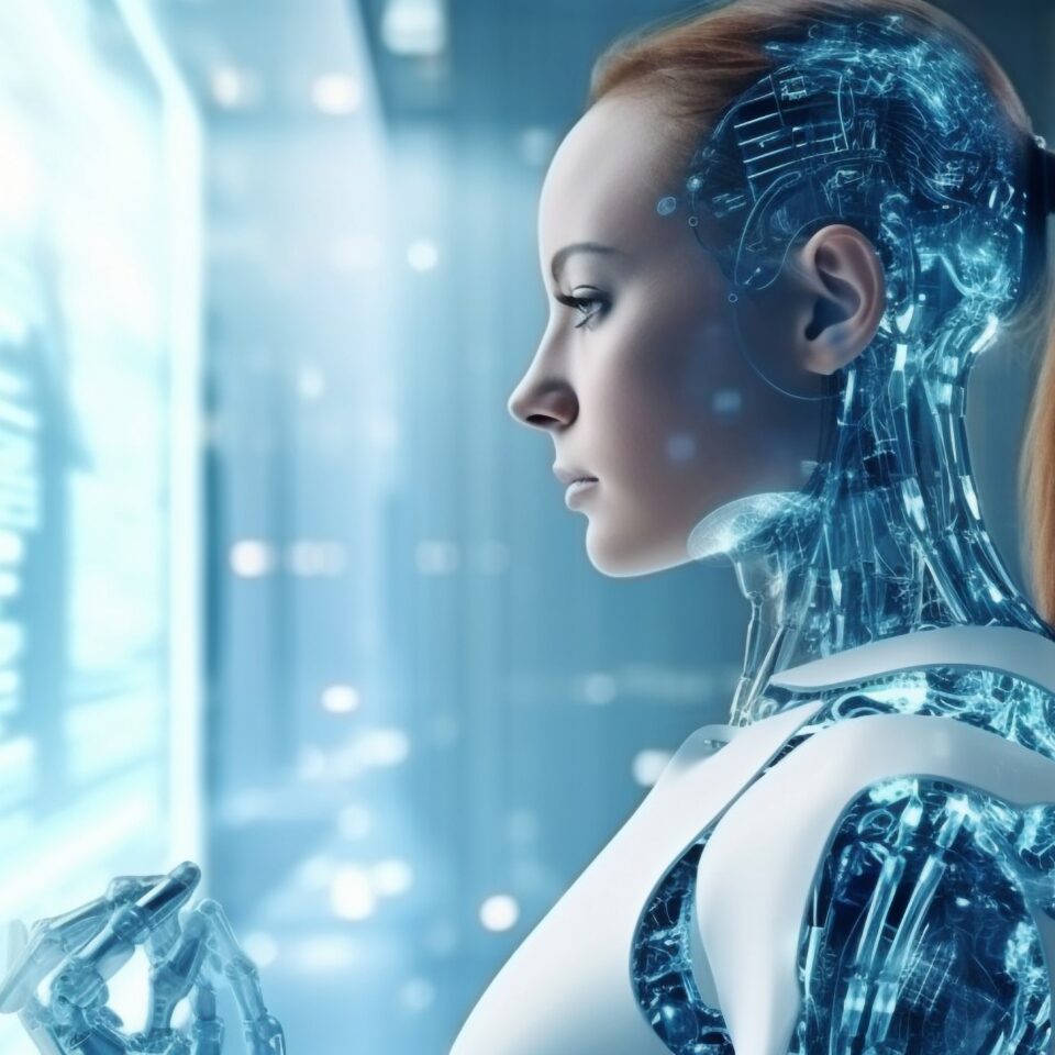 Concept for futuristic industry technology, Engineer for Generat